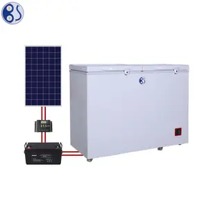 BR233F डीसी 240L सौर रेफ्रिजरेटर डीप फ्रीजर