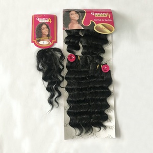 Tendance Haute Qualité Sénégalaise Torsion <span class=keywords><strong>Crochet</strong></span> Tressage Cheveux Synthétiques En Vrac Quattro brésilienne Vague Profonde 4 pièces de couleur naturelle - Product Image 6