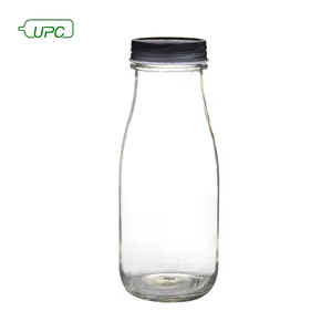 Clear Hoge Kwaliteit Clear Gerecycled 300Ml Drinken Sap Flessen Glas