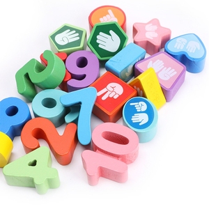 Montessori Gỗ Số Học Mẫu Giáo Trẻ Em Đồ Chơi Câu Đố Hình Dạng Kỹ Thuật Số Phù Hợp Tấm Giáo Dục Ealy Đồ Chơi Trẻ Em - Product Image 6