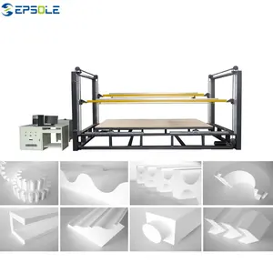 Epsole auto control 3d polystyrene eps foam vertical type cutting machine