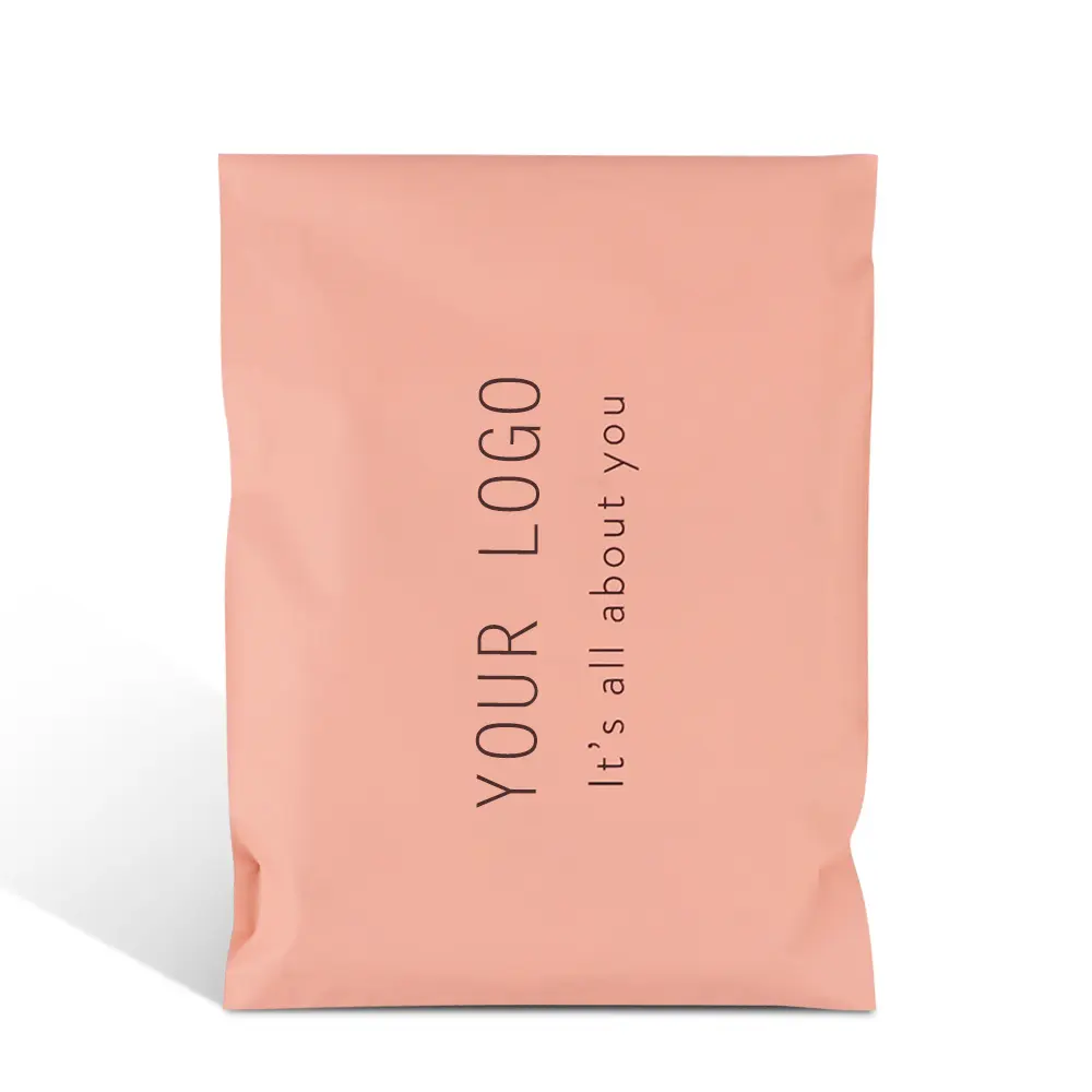 カスタムロゴ高品質ベージュポリメーラー封筒ポストプラスチック包装袋送料