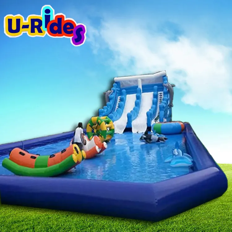 कम कीमत के साथ छोटे scacle inflatable समुद्र की लहर पार्क पूल बच्चों को पानी के लिए थीम पार्क स्लाइड उपकरण आउटडोर सार्वजनिक खेल का मैदान
