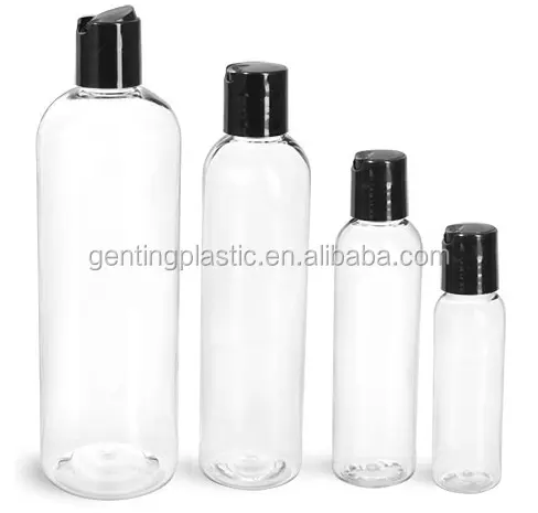 250ml 500ml plastic shampoo bottle lotion bottle with disc top cap for Skincare Packaging