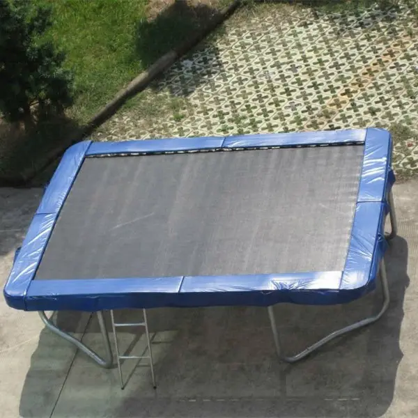 17ft rettangolare a buon mercato piazza trampolino con rete di sicurezza