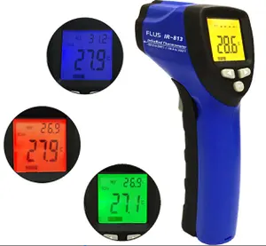 FLUS New Handhold Ir Thermometer With 4 Color LCD Changing