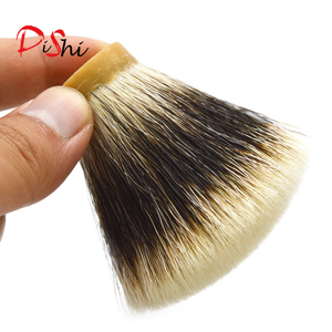 Silvertip Siêu Hai Ban Nhạc Đen Tinh Khiết Badger Tóc Phẳng Shape Barber Cạo Cọ Head Knot Kích Thước 24 Mét - Product Image 2