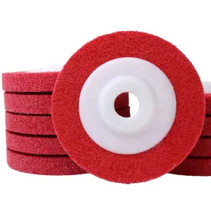 Disques abrasifs non tissés, en fibre de nylon, pour meuleuse d'établi et polissage, 10 pièces, accessoires de fabrication chinoise