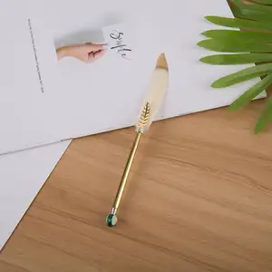 Bireysel yaratıcı avrupa antika tüy tükenmez kalem tavuskuşu Ling tüy kalem