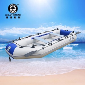 100% 열접합 공정 D360-3 0.9mm 두께 PVC 솔라 마린 6인용 에어 매트 바닥 공기주입식 보트 (키엘 및 알루미늄 시트 포함) - Product Image 1