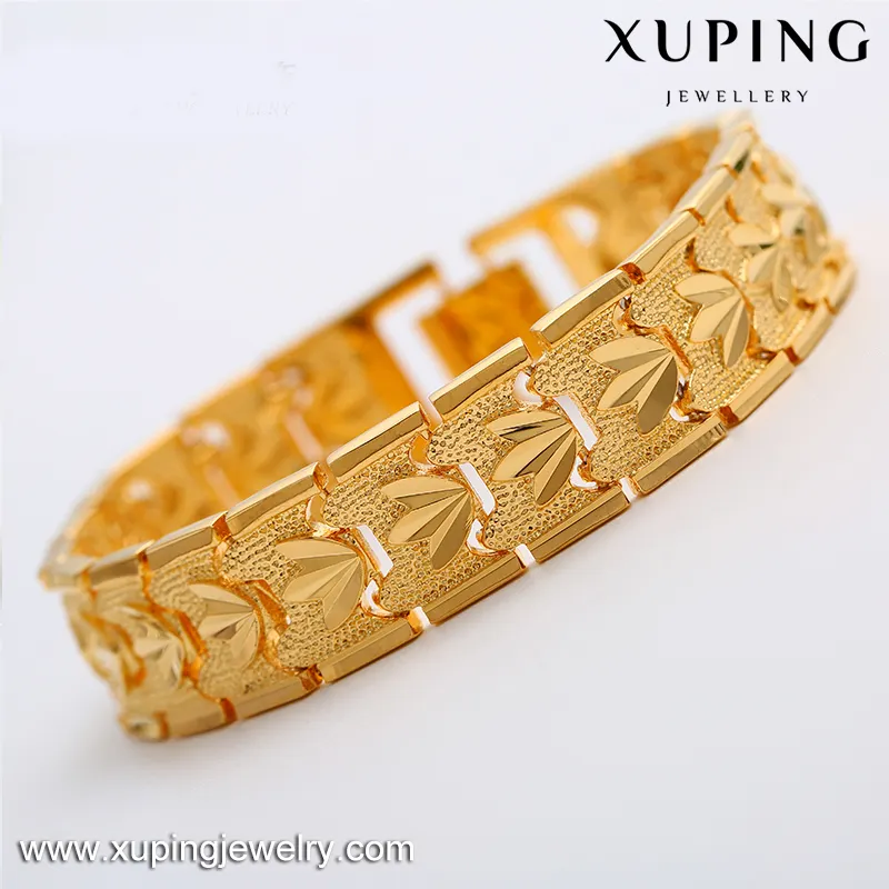 Xuping dubai joyas de oro 24k pulsera de oro pulsera brazalete para las mujeres