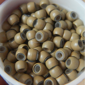 1000 unids nano del silicón anillos <span class=keywords><strong>para</strong></span> nano anillos extensiones de <span class=keywords><strong>cabello</strong></span> de Punta 8 # rubio oscuro - Product Image 1