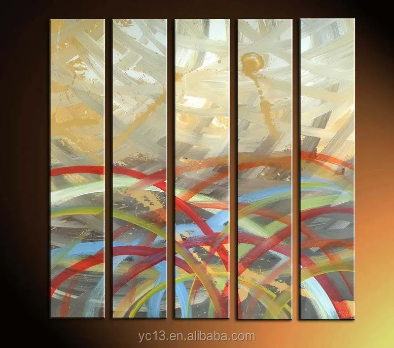 5 Pcs Panel Modern Yang Sangat Baik Karya Seni Lukisan Minyak AG-A053