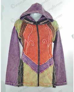 สวยโบฮีเมียนเอนไซม์ล้าง Hoodies แจ็คเก็ตสุภาพสตรีเสื้อผ้า CSWJ 205 - Product Image 1