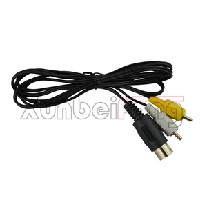 De Audio Video AV Cable para <span class=keywords><strong>SEGA</strong></span> <span class=keywords><strong>Mega</strong></span> <span class=keywords><strong>Drive</strong></span> 1 RCA Cable para Génesis 1, - Product Image 2