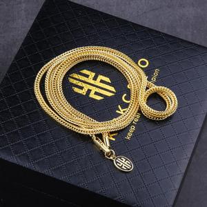 KRKC & CO <span class=keywords><strong>Franco</strong></span> cadena de Hip Hop de 3mm 24 pulgadas 14 k oro - Product Image 3