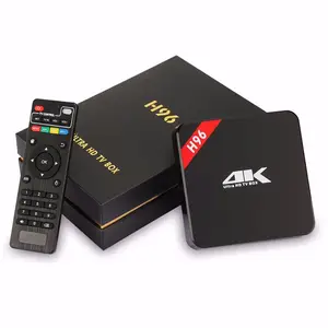 Android 5.1 Smart TV Box H96 Quad Core Amlogic S905 64bit 4 k KD player Miracast DLNA 1 gb/ 8 gb ott tv box