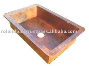 Fregadero de cobre de cocina SQ-015 - Product Image 1