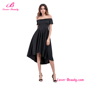 2017 vendita Calda vestito da sera <span class=keywords><strong>rosso</strong></span> <span class=keywords><strong>e</strong></span> <span class=keywords><strong>nero</strong></span> allentato irregolare - Product Image 4