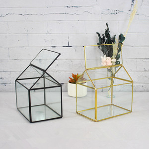 Handgemachtes Polieren klare einzigartige Glas vasen Glaster rarium mit Deckel - Product Image 1