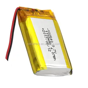 可充电rohs电池lipo bms pcm锂聚合物电池LP 102540 1100mAh 3.7V Lipo电池