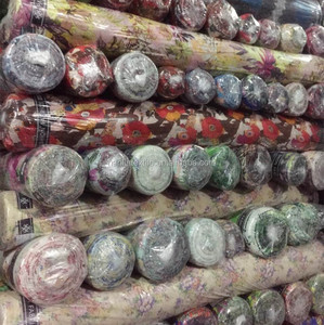 Stock Super Pas Cher Fleur Imprimé 100% Polyester <span class=keywords><strong>Tissu</strong></span> <span class=keywords><strong>En</strong></span> Mousseline De Soie - Product Image 2