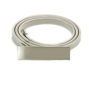 1.0Cm Breedte Dames Lente <span class=keywords><strong>Fancy</strong></span> Metalen Band Riemen, Pin Gesp Riemen, Custom Metalen Stretch Riemen - Product Image 2