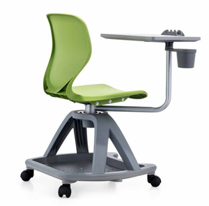 โรงเรียนโต๊ะเก้าอี้นักเรียนศึกษาเก้าอี้ Writing Pad สีดำนักเรียนชั้นวางและเก้าอี้ - Product Image 2