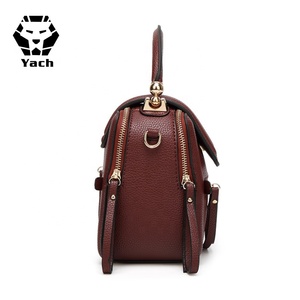 Bolso de mano personalizado para mujer, Cartera de mano femenina de cuero de estilo lujoso, bolso de compras con <span class=keywords><strong>cambio</strong></span> trasero, venta al por mayor - Product Image 3