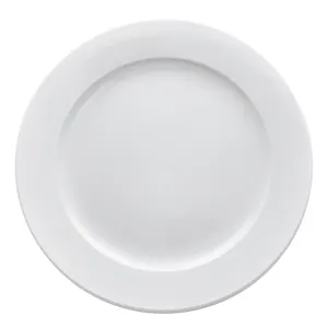 Wholesale Restaurant Buffet Used Ceramic Cheap Price Plain Bulk Dinner White Dishes Plate, Restaurant Kitchen Dishes/