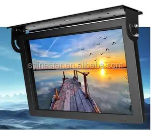 Android OS 24" Inch metro coach bus 4G digital signage LCD monitor with metal shockproof frame