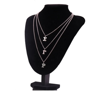 Catena di metallo multistrato OES Sigma Gamma Rho greco lettere collana Sorority SGR donna anniversario festa <span class=keywords><strong>gioielli</strong></span> moda - Product Image 6