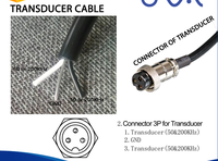 Transducteur sonar ultrasonique sous-marin de haute qualité A-TD28 600W, transducteur de détecteur de poissons en plastique, capteurs ultrasoniques