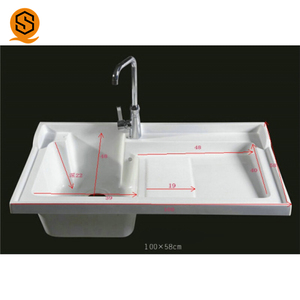 Lavabo Moderno per Hotel con Rubinetto a Foro Singolo e Garanzia di 10 Anni - Product Image 4