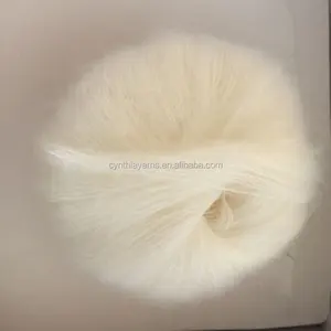 Terbaik Renda berat Feather Seperti Sutra Mohair benang rajut dicampur