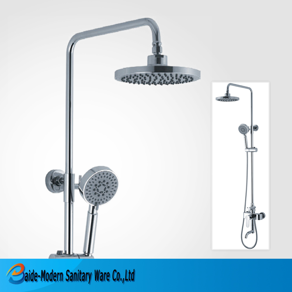 Tournesol Réglable Tête De Douche En Laiton De Cuivre Colonne De Douche Set Mur