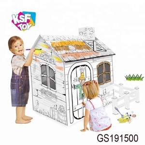 Giocattolo Educativo Divertente per Dipingere Graffiti, Casa Colorata 3D in EVA Fai-da-Te per Bambini - Product Image 2
