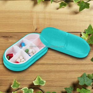 Boîte à pilules portable en forme de pois à 6 compartiments, étui pour médicaments, organisateur - Product Image 4