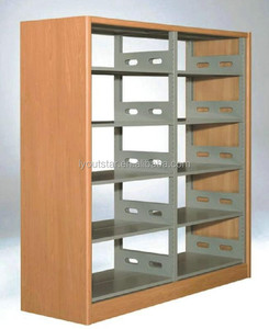 De un <span class=keywords><strong>pilar</strong></span> MDF/Contrachapado de doble columna de acero uso librería estantería estantería para la <span class=keywords><strong>biblioteca</strong></span> - Product Image 1