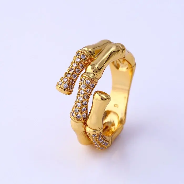 Xuping ювелирные изделия 24k золото цвет золото мода красочные стеклянные кольца ювелирные изделия очарование новый дизайн подарок для девушек женщин большая акция 11874