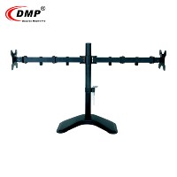Support d'écran double articulé et entièrement réglable DMP pour ordinateur, fabriqué au Zhejiang