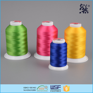 Trung Quốc Sinh Thái Thân Thiện 100% Polyester High Tenacity Thêu <span class=keywords><strong>Thread</strong></span>, <span class=keywords><strong>Mercerized</strong></span> Sewing <span class=keywords><strong>Thread</strong></span> Đối Với Thêu 120D/2 Tex27 Ticket110 - Product Image 3
