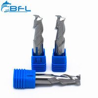 Fraise à double dent en carbure monobloc BFL pour l'usinage CNC de l'aluminium, fraise à aluminium, fraises CNC pour métaux