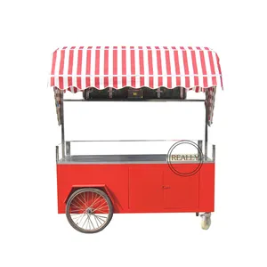 2024 Hot dog ice cream vending cart bike food cart for sale