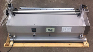 Máquina encoladora de papel ajustable de velocidad de escritorio de alimentación Manual, máquina pegadora de hojas de papel, aplicador de pegamento de fusión en caliente para cartón - Product Image 4