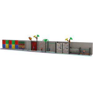 Grande structure de jeu extérieure en LLDPE pour enfants, <span class=keywords><strong>mur</strong></span> d'<span class=keywords><strong>escalade</strong></span> pour bébés, idéal pour les écoles maternelles - Product Image 4