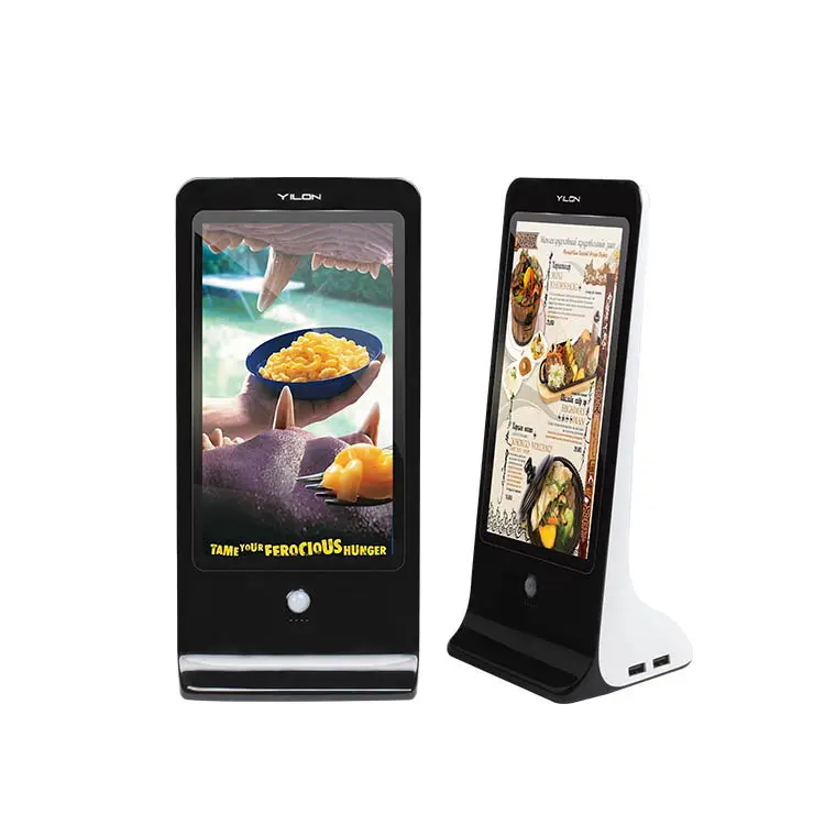 Shen zhen YILON 13000mah рекламное оборудование телефон цифровой пищевой меню дисплей Ресторан ЖК Цифровая панель меню