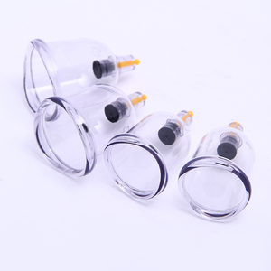 Gelas bekam Hijama plastik, cangkir gabungan, cangkir melengkung untuk pijat badan - Product Image 1