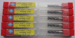 WF Comercio al por mayor de Alta calidad TialN recubrimiento de tungsteno metal duro fresas para CNC - Product Image 4
