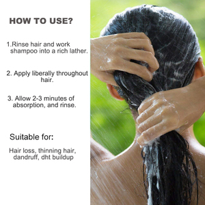 Shampoo à la biotine en marque propre pour la croissance des cheveux, formule épaississante entièrement naturelle avec effets antipelliculaires et rafraîchissants pour hommes et femmes - Product Image 6